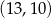 (13,10 ) 