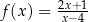  2x+1- f(x ) = x− 4 