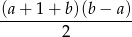 (a-+-1+--b)(b−--a) 2 