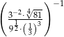 ( ) −24√ -- −1 31⋅--813 92⋅( 13) 