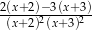2(x+2)−3(x+3) (x+2)2(x+3)2 