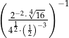 ( √-- )− 1 2−2⋅416- 412⋅( 12)− 3 