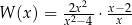  2 W (x) = -22x- ⋅ x−x-2 x −4 