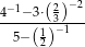  −1 2 −2 4--−3⋅(3−)1-- 5−(12) 