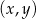 (x,y) 