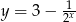 y = 3− 12x 