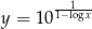 --1-- y = 10 1−logx 