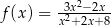 f(x ) = -3x2−-2x- x2+2x+8 