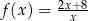 f(x ) = 2x+x8- 