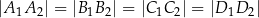 |A 1A2| = |B1B 2| = |C 1C2| = |D 1D 2| 