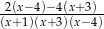-2(x−4)−4(x+3)- (x+1)(x+3)(x− 4) 